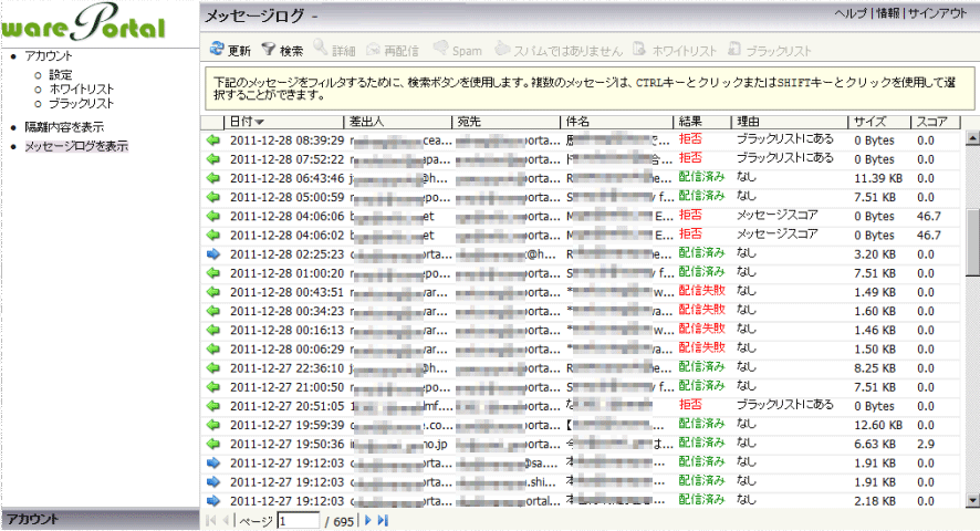 ���ۂ��ꂽ���R���܂ރ��[���z�M�̏ڍו\��